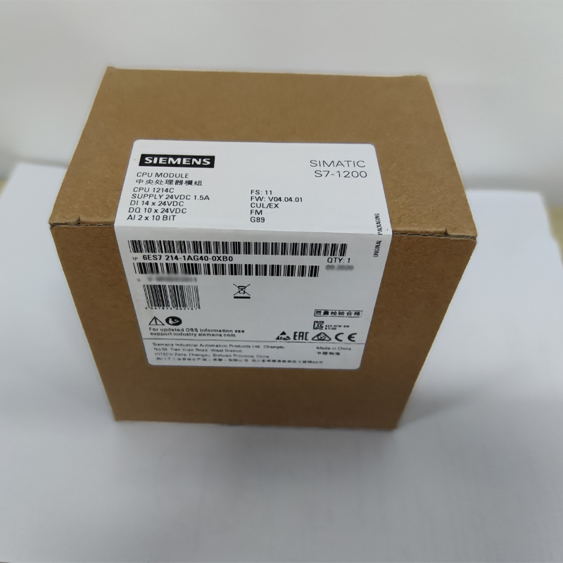 SIMENS 100% Brand New Original controller 6ES7214-1AG40-0XB0 6ES7214-1BG40-0XB0 6ES7214-1HG40-0XB0 SIMATIC S7-1200 PLC 1214C CPU Modules