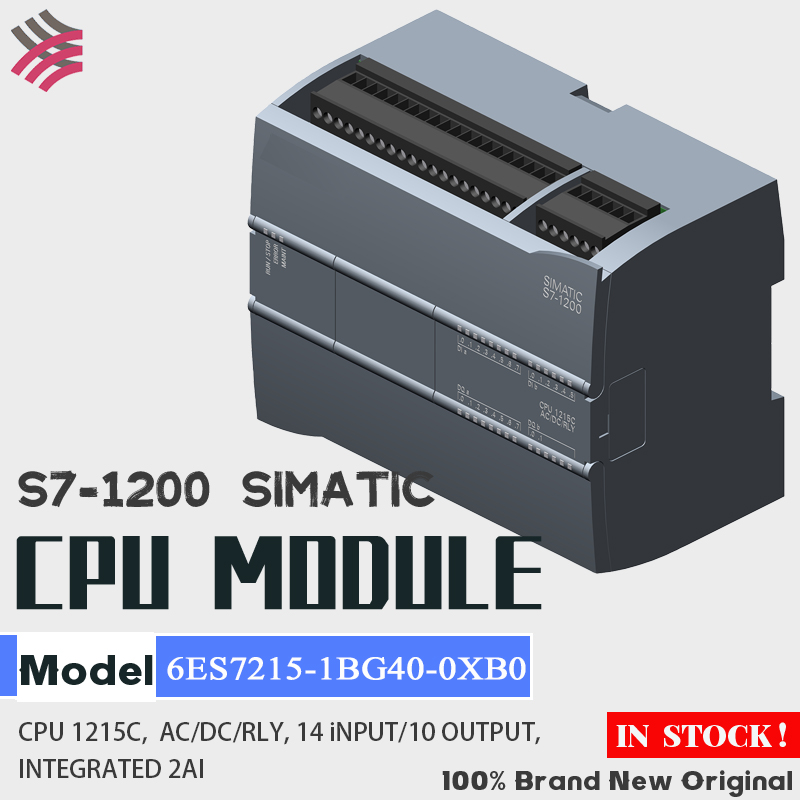 SIEMENS Brand New Original Controller 6ES7215-1AG40-0XB0 6ES7215-1BG40-0XB0 6ES7215-1HG40-0XB0 SIMATIC S7-1200 PLC 1215C CPU Modules