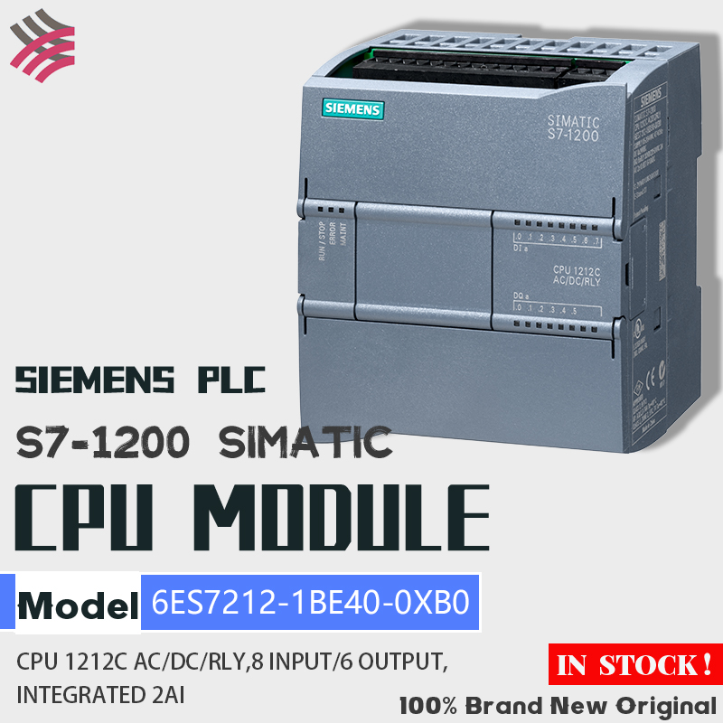 SIEMENS PLC Brand New Original 6ES7211-1HE40-0XB0 6ES7211-1AE40-0XB0 6ES7211-1BE40-0XB0  S7-1200 SIMATIC 1211C CPU Module