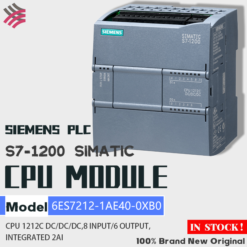 SIEMENS PLC Brand New Original 6ES7211-1HE40-0XB0 6ES7211-1AE40-0XB0 6ES7211-1BE40-0XB0  S7-1200 SIMATIC 1211C CPU Module