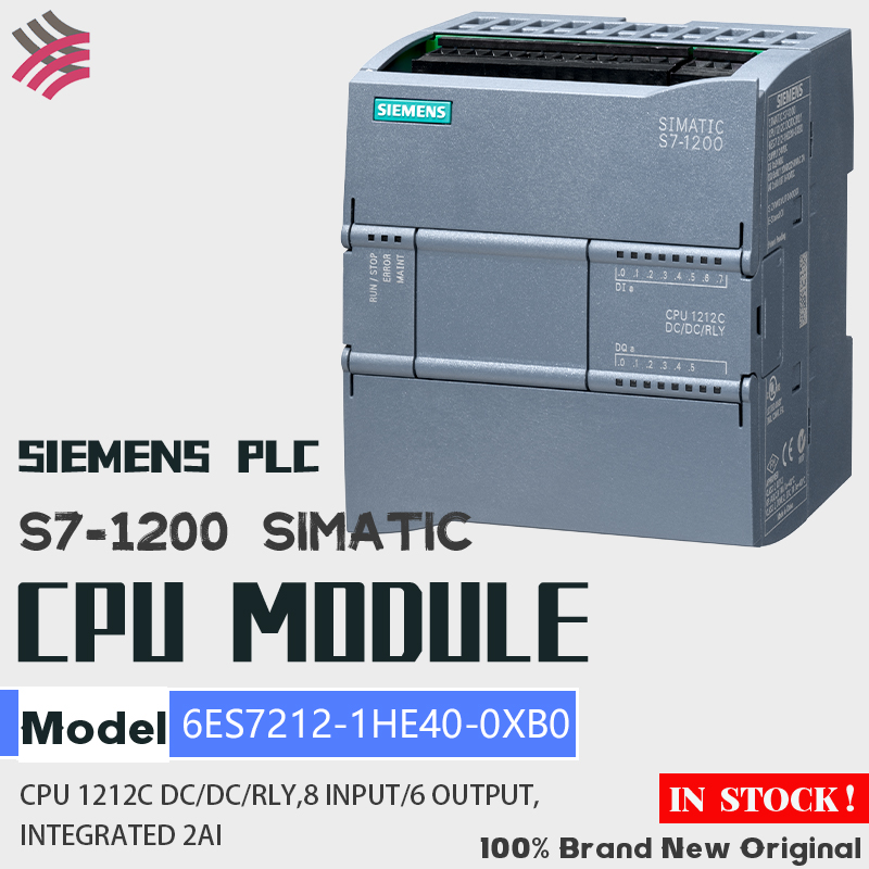 SIEMENS PLC Brand New Original 6ES7211-1HE40-0XB0 6ES7211-1AE40-0XB0 6ES7211-1BE40-0XB0  S7-1200 SIMATIC 1211C CPU Module