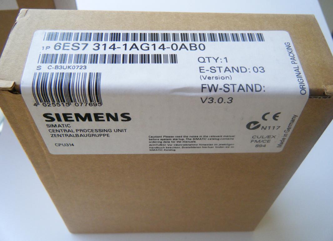 6ES7312-1AE14-0AB0  SIEMENS SIMATIC  BRAND NEW ORIGINAL S7-300 PLC CPU MODULE